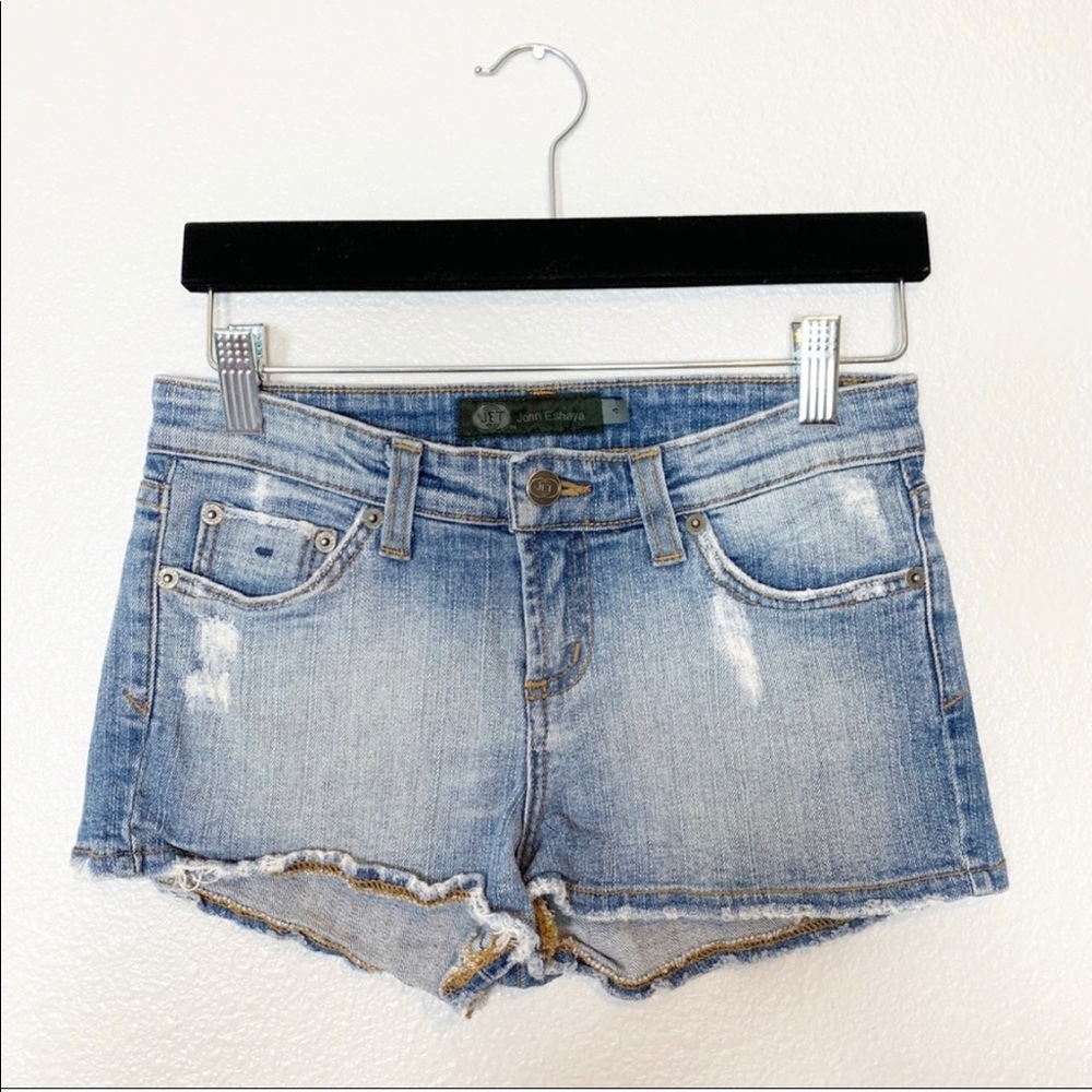 John Eshaya Jet Jean Shorts 00 Petite
